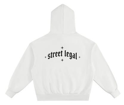 Utopia “STREET LEGAL” hoodie in white