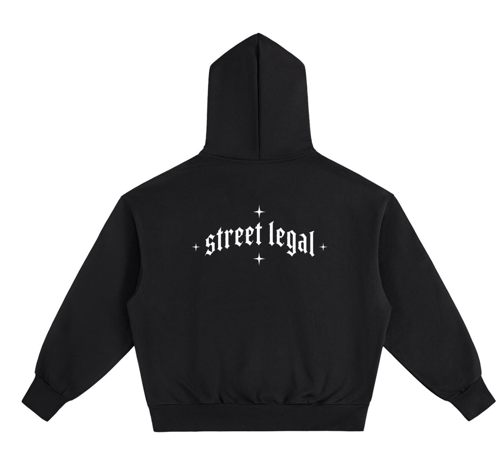 Utopia “STREET LEGAL” hoodie in black