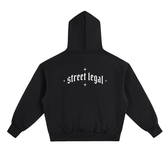 Utopia “STREET LEGAL” hoodie in black