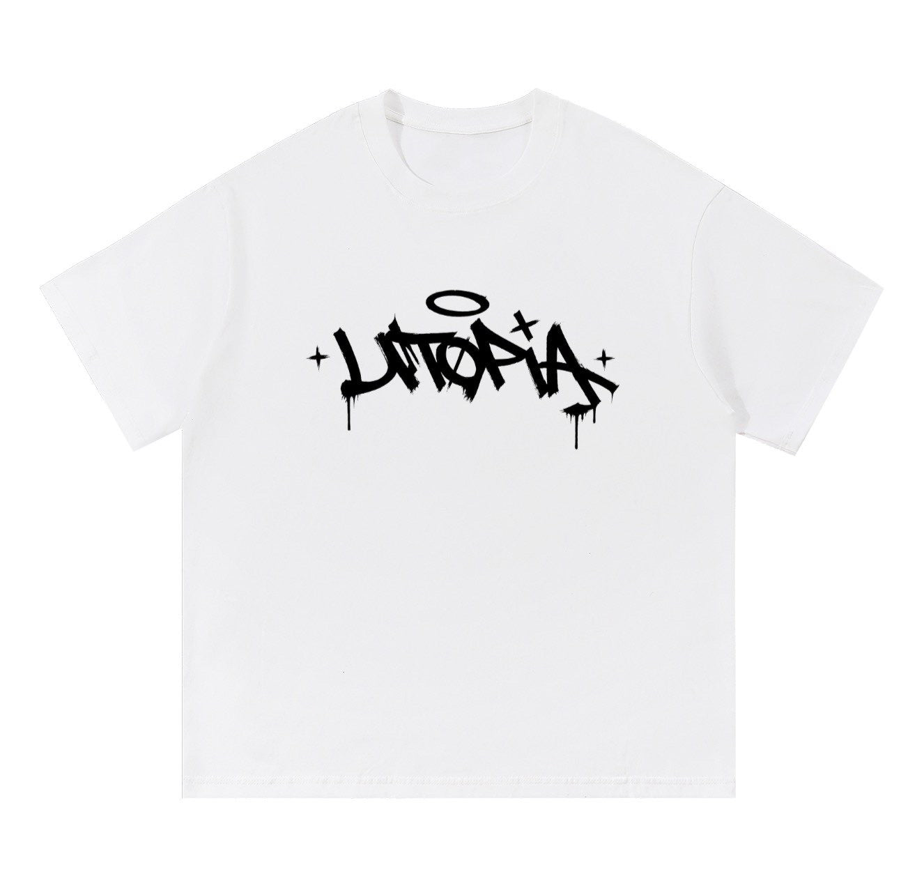Utopia “NO PERFECT WORLD” shirt in white