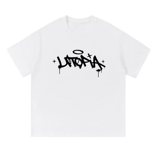 Utopia “NO PERFECT WORLD” shirt in white
